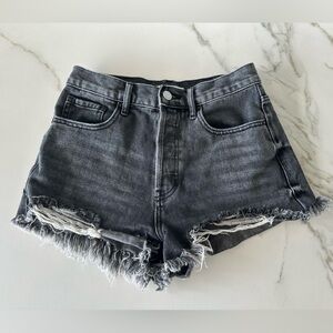 PacSun Women’s Vintage High Rise Denim Short, Black, Size-26